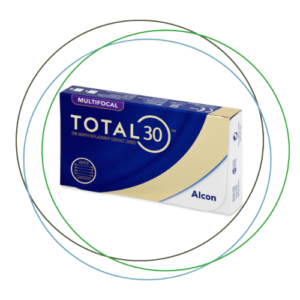 Dailies Total 30 Multifocal 6 Pack Contact Lenses box by Alcon