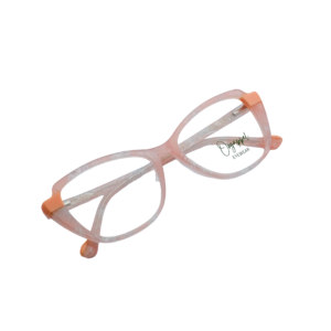 Transparent Pink Marbled Acetate Women’s Eyeglasses